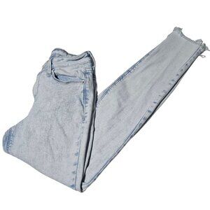 Old Navy Rockstar Skinny Ankle Jeans Womens Size 0 Mid Rise Light Wash Denim